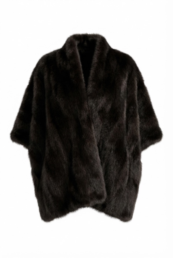 Collar Loose Coat in Black