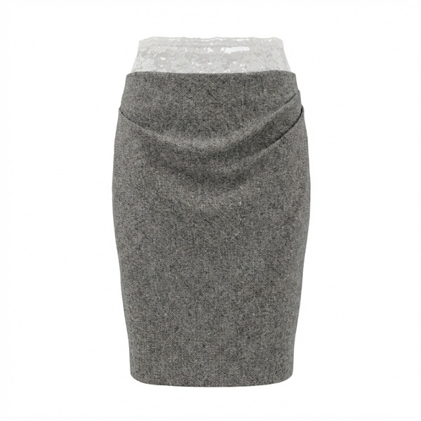 Pleated Skirt in Grey