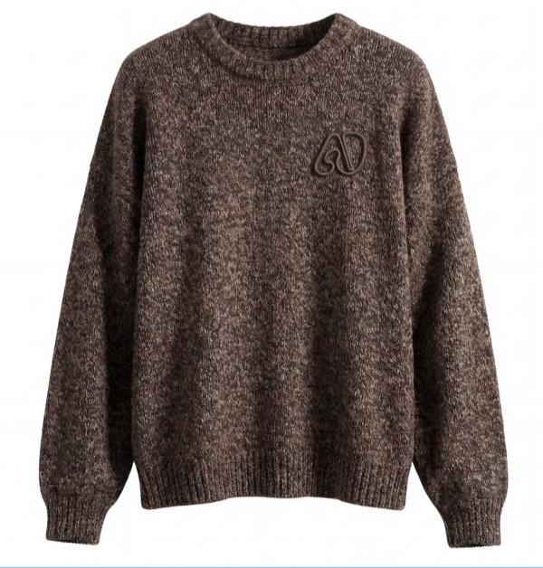 Loose Drop-shoulder Sweater in Brown