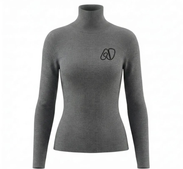 Turtleneck Sweater in Grey